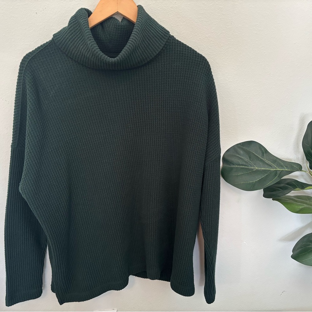 Old Navy Dark Green Cowl Neck Sweater